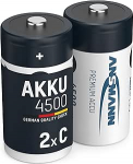 Ansmann 5035352 maxE 4500mAh 2x C suurusega eellaetud NiMH akud