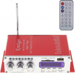 Fasizi 12 V Hi-Fi digitaalne stereov&otilde;imendi USB SD DVD FM Audio Stereo Radio MP3 k&otilde;lar auto Bluetooth v&otilde;imendi auto paadi mootorratta punane