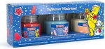 Haribo l&otilde;hnak&uuml;&uuml;nlad kinkekomplekt | Winterland | 3 x l&otilde;hnak&uuml;&uuml;nla talvel | Kingitused naistele | K&uuml;&uuml;nla komplekt koju | 3 x 85 g l&otilde;hnak&uuml;&uuml;nla klaasis