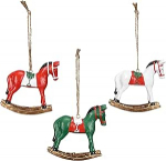 Puude kaunistused Komplekt 3 kiikhobust, mis on valmistatud pol&uuml;resiinist riputamiseks, rustikaalne kaunistus puule, uksep&auml;rg, advendip&auml;rg, skandinaavia dekoratsioon, puu riputamiseks