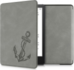 kwmobile kaitsekott, mis &uuml;hildub Amazon Kindle Paperwhite'iga (11. Gen - 2021) - E-lugeri kunstnahast - Anchor Vintage Grey