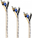 TPFNet 3 spiraalkaablikanalite pakett 20-130 mm l&auml;bim&otilde;&otilde;duga, kaabliorganiseerija, kaabli peidik, kaablikanal, kaablikanalikaitse, kaablikate, kaablikaitsetoru, naturaalne v&auml;rv, 10 m