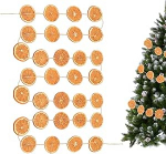 Apelsiniviilud j&otilde;ulukaunistused, maal&auml;hedased kuivatatud j&otilde;ulukaunistused, j&otilde;ulup&auml;rg seinale, kaminale, uksele, aknale, puudele