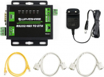 Waveshare Industrial RS232/RS485 to Ethernet Converter Dual Serial Ports TCP Server TCP Client UDP Server UDP Client HTTPD Client Supports Customized Webpage DNS Domain Name Resolution