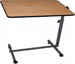 Side Table with Wheels for Bed and Sofa | Folding | Color Wood | Max weight 10 kg