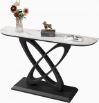 DECAKE Console Sofa Table, Narrow Accent Table for Entryway, Long Hallway Table Behind Couch for Living Room, Foyer Entrance