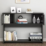 Console Sofa Tables, Narrow Console Table, Console Table, Modern Narrow Table, Side Table, Long Console Table for Entryway with 2 Cabinet Doors and Bottom Shelf, Accent