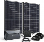 BaSBa SSG800-8133-Li R&otilde;duelektrijaam 800 W m&auml;luga 1,6 kWh - 900 Wp PV p&auml;ikeses&uuml;steemi komplekt Plug & Play koos rakenduse juhtimisega - Mini PV-s&uuml;steem r&otilde;dule Patio Garden House s&auml;&auml;stab elektrit