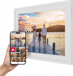 Thomson Photo Frame 10 tolli valge - 25,6 cm, 1280 x 800 HD IPS, puuteekraan, 32 GB m&auml;lu, automaatne p&ouml;&ouml;ramine, mitme kasutaja &uuml;hendus, WiFi, statiiv v&otilde;i seinale kinnitamine, iOS, Android