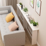 Console Sofa Table Console Table Narrow Entrance Table Open Wood Shelf Decorative Long Suitcase High Wide Hallway Console Table Use as Door Table (Color : Style 3, Size : 150X