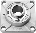 &Auml;u&szlig;eres sph&auml;risches Vierkantlager aus Edelstahl SUCF204 205 206 207 UCF208 209 21012 (Color : 4 pcs, Size : SUCF206)