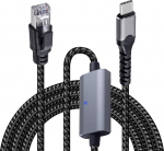 Duttek USB C auf Ethernet Kabel 3m (1000Mbps), USB C Stecker auf RJ45 Stecker Netzwerkkabel f&uuml;r MacBook, iPad, iPhone 15/14 - LAN Kabel mit Gigabit f&uuml;r stabiles Internet