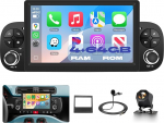 Autoraadio [4G+64G] Fiat Pandale (2013-2020), 7-tolline puutetundlik autoraadio Android 13 CarPlay Android auto, BT5.0 WiFi GPS RDS FM EQ