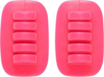 hankekaart Kabel-Clips aus Silikon f&uuml;r Kabel-Organizer, Kabel-Clips, Schlafzimmer, Nachttisch, Schreibtisch, Tischzubeh&ouml;r, B&uuml;ro, Auto, Rot, 2 St&uuml;ck