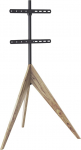 Argo kolmjalgne teleri statiiv, k&otilde;rgus kuni 140 cm, p&ouml;&ouml;rleb 360 kraadi, telerile umbes 26-65 tolli, kuni 40 kg, max. VESA 400 x 400 mm, teleri statiiv vananenud tammepuust