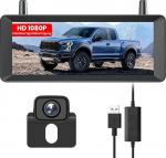 AUTO-VOX traadita auto tagurduskaamera: 7,2-tolline LCD 1080P tagurduskaamera Raadiotugiga tagurduskaamerad tagantj&auml;rele paigaldamine stabiilse signaaliga, IP69K veekindel, &ouml;ine n&auml;gemine auto, veoauto, haagissuvila jaoks.
