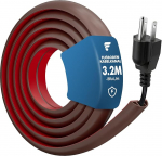 3,2 m paindlik p&otilde;randakaabli kanal, isekleepuv p&otilde;randakaabli sild, PVC p&otilde;randakaabli kaitse, kaabli kaitse, kaabli peidus kodu, kontor, pruun, 12 mm (W) x 10 mm (H)
