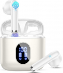 Drsaec juhtmevabad Bluetooth 5.4 k&otilde;rvaklapid, k&otilde;rvaklapid, 6D Deep Bass, 4 ENC mikrofoniga, m&uuml;ravastased k&otilde;rvaklapid, 30 tundi, USB-C, IP7 veekindlad spordik&otilde;rvaklapid