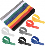 70 kaablipaelade pakett, Velcro kaablipaelad, korduvkasutatavad rihmad, kaablikomplektid, etiketid organiseerija kodukontori organiseerimiseks