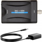 BNC kuni HDMI Converter Female BNC Video Component Adapter Analoog CVBS Input HDMI Composite Connector Box Hook Up HD TV Monizur Security Camera CCTV VCR DVRs 720 1080P v&auml;ljundiga HDCP Deep Colour
