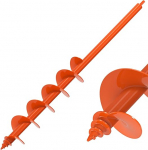 3.5" x 32" Keermepuurimispuur Pro Garden Auger koos isekeermestava kruvi ja tugevdatud keevitus, 3mm raskeveokite keerdpuurimispuurimispuur lillepuuride jaoks Lilletaimed