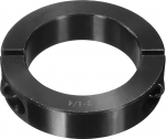 sourcing map Double Split Shank Collar, 2-1/4" Bore, One Piece Tension Ring, 3-1/2" OD, 3/4" Thickness, Black Oxide Lock Collar Clamp with Set Screws (1045 Steel)