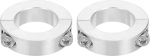 hankimise kaart 2 Pack Double Split Shank Collar 1.5 "Bore kaheosaline Clamp Collar 1.9" OD Compression Fitting (2024 Alumiinium)