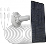 5V-3W p&auml;ikesepaneel valvekaamerale MicorUSB/Type-C/DC3513 pistikutega, IP65 veekindel, 3 m laadimiskaabel, &uuml;hildub Reolink Argus3/3pro/pt Altru/2/2E/eco/pro/pt 2k/pt/go/go/go Plusiga