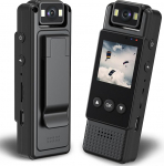 HD1080P mini kehakaamera, mini kehakaamera, kaasaskantav valvekaamera, p&ouml;&ouml;rlev 180&deg; objektiiv, 6-tunnine aku, liikumistuvastus, kehakaamera sportimiseks/jalgrattas&otilde;iduks/reisimiseks/sisse- ja v&auml;listurvalisuse tagamiseks