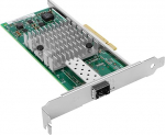 PCIe Ethernet v&otilde;rgukaart Intel X520-DA1 82599ES kiibistikuga PCIe 2.0 x8 10Gb &uuml;heportiline SFP+ LAN kaart, mis toetab Windows Server/Windows/Linux/VMware/ESX-i