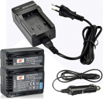 DSTE 2-pack asendusaku ja DC106E reisilaadija, mis &uuml;hildub Panasonic VW-VBT190 HC-V110MGK HC-V160GK HC-V180GK HC-V380GK HC-V210GK HC-V210MGK HC-V520GK HC-V520MGK HC-V520MGK