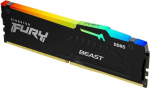 Kingston FURY Beast Black RGB 32GB 5200MT/s DDR5 CL40 DIMM lauaarvuti m&auml;ngum&auml;lu &uuml;ksikmoodul - KF552C40BBA-32