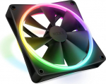 NZXT F140 RGB Duo - 140 mm kahepoolne RGB ventilaator - 20 individuaalselt adresseeritavat LED-i - tasakaalustatud &otilde;huvool ja staatiline r&otilde;hk - vedeliku d&uuml;naamiline laager - must
