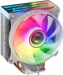 Mars Gaming MCPU-VR White CPU Heatsink, Dual Infinity Mirror ARGB, 4 HCT Heatpipes, 180W TDP, Ultra Quiet PWM 12 cm ventilaator