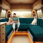 Katted haagissuvila polsterdus, haagissuvila padjakatted, libisemiskindlad 2 fikseeritud kummipaelaga, diivanil istmepadja katted haagissuvila polsterdamiseks, paigaldatud kate, pink (Teal, Chaise Longue)