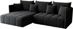 Magamisfunktsiooniga nurgadiivan - Gona - Diivanvoodi 245 x 180 cm - Elegantne, vastupidav, vabalt seisev - Automaatne lihtne kokkupanek - 246x188x93cm - Monolith 97 (grafiit)