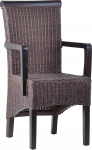 Tooli Rattan 53 x 98 x 49 cm Modernne t&auml;ispuidust rotangist mahagonist pruun