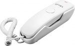 Ornin T102 Trimline juhtmega telefon seinale paigaldatav redial Mute M1/M2 One Touch Memory Bell Volume Adjustable (White) UK versioon