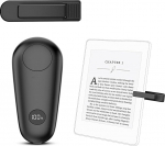 RF Fernbedienung zum Lesen f&uuml;r Kindle Paperwhite Oasis Scribe,Seitenwenden f&uuml;r Phone, iOS Android Tablets, Fernbedienung Phone, Kamera Videoaufzeichnung (Schwarz kleiner Clip)
