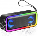 IKT Bluetooth-k&otilde;lar koos valgusega, muusikakast Bluetooth 5.4, 30 W stereobassiv&otilde;imendus, IPX7 veekindel, 7 RGB valgusrežiimi, 30 tundi m&auml;nguaega, peok&otilde;lar sise- ja v&auml;listingimustes, TWS, AUX, TF-kaart