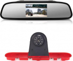 Tagurduskaamera Transpordi aken + 4,3-tolline tahavaatepeegel Pidurituli auto katusel tagurduskaamera Citroen Dispatch/Toyota Proace/Peugeot Expert Traveller Van 3 Transporter 2016-le