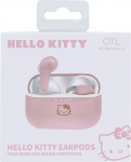 OTL Technologies Hello Kitty juhtmevabad Bluetooth V5.0 k&otilde;rvaklapid lastele koos laadimiskohvriga roosa