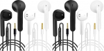 2 Pack k&otilde;rvaklapid koos kaabliga K&otilde;rvaklapid mikrofoni ja helitugevuse reguleerimise k&otilde;rvaklapid 3,5 mm k&otilde;rvaklappidega telefonile Samsung Huawei Android nutitelefonile s&uuml;learvutile MP3-m&auml;ngijatele (2 tk).