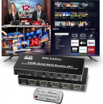 BolAAzuL HDMI Quad Screen Splitter/Multi-Viewer - 4K 30Hz, &otilde;mblusteta HDMI l&uuml;liti PS4, DVD, kaamera, PC, TV, monitorile
