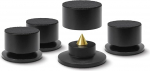 Dynavox BA-4 Highend Absorber 4-kohaline reguleeritava k&otilde;rgusega k&otilde;laridekohandur koos messingist piikidega, resonantsi summutamine boksidele ja HiFi seadmetele, alumiiniumist korpus, must