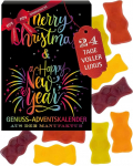 Hallingers Genuss Manufaktur Puuviljamahla karud advendikalender - 24 puuviljasorti, Premium puuviljamahla karu - eriti suur, k&auml;sitsi valmistatud, maiustused kingitus lastele pere t&auml;iskasvanutele j&otilde;uludeks