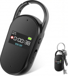 64GB digitaalne helisalvesti - kaasaskantav mini digitaalne helisalvesti h&auml;&auml;ltuvastuse ja MP3-ga, v&otilde;tmehoidja disain, AGC m&uuml;rav&auml;hendus, &otilde;ppet&ouml;&ouml;ks, koosolekuteks (must)