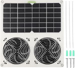 Solarbetriebener Ventilator f&uuml;r den Au&szlig;enbereich, Dachbodenventilator, Abluftventilator, Dachbodenventilator, Bel&uuml;ftung f&uuml;r Haustierhaus, Wohnmobil, Keller