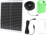 Luocute Solar Loft Fan, 20W Solar Panel, Brushless Motor, Airflow, Roof Ventilation, Extractor Fan, Low Noise, Weatherproof for 110mm-160mm Pipe, Home, Greenhouse