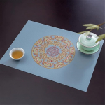 Platzdeckchen-Set, Esstischmatten, 2-teiliges Tischset im chinesischen Stil, Tischset for Zuhause, Esstisch, Untersetzer, Geschirr, Sch&uuml;ssel, Tasse, Untersetzer, Wohnkultur (V&auml;rv : B, Suurus : 30 * 40c